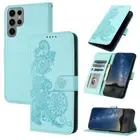 Flowers Wallet Leather Flip Cover Case For Samsung Note 20 S23 S24 S22 S21 S20+