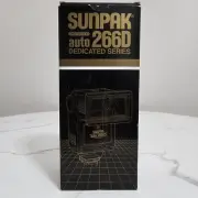 Sunpak Thyristor Auto 266D Dedicated Series Minolta TLL/Ricoh TTL