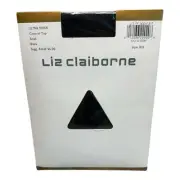 Liz Claiborne Style 821 Ultra Sheer Control Top Pantyhose Small Black NOS