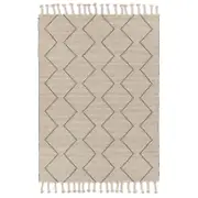 Brand Ventures Goa Zig-Zag Wool Blend Ash Rug