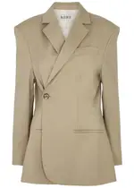 Rohe Wool Wrap Blazer - Beige - 36 (UK8 / S) 36 (UK8 / S)