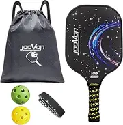 JOOVON Pickleball Paddles with Non-Slip Hollow Out Handle,Pickleball Paddles Set of 2,Pickleball Rackets for Adults,with 4 Pickleball Balls and Drawstring Backpack