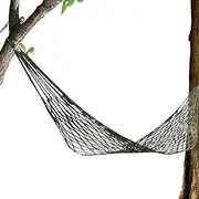 Sleeping Mesh Hammock, Swing Resting Netting, Outdoor Nylon Rope, Ergonomic Breathable, Soft Bed, 98.43x59.06 Inches, Ideal for Camping & Relaxation Needs