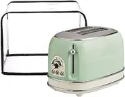 Toaster Cover, Kitchen Toaster Dust Cover For 2 Toaster,Clear Bread Machine Toaster Oven Cover,Dust Protection,Stain Resistant Bread Toaster Machine Cover,Household Appliances Dust Cover