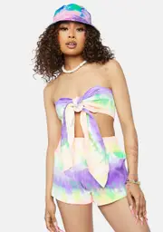 Gem Make Me Believe Tie Dye Shorts Set