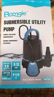 1/2HP 3170GPH Sump Pump with Automatic Float Switch, Submersible Water Pump NEW!