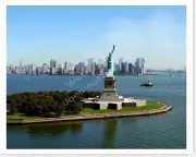 Smoldering World Trade Center 9/11 Statue Of Liberty 8 x 10 Silver Halide Photo