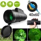 40X60 BAK4 HD Optical Monocular Hunting Camping Hiking Telescope W/Compass New