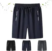 [Generic] Women's Ice Silk Quick Drying Stretch Shorts Running Shorts for Women Plus Size Summer Flowy with Pockets