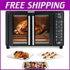 Versatile 24L Air Fryer Toaster Oven with 17 Functions & Stainless Steel Finish