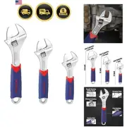 Adjustable Wrench Set 6 8 10 inch CR V Chrome Vanadium Steel Non Slip Grip