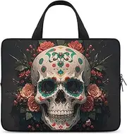 Laptop Case Sleeve Shockproof Computer Carrying Bag Amazing Skull And Bones Laptop Bag Tote Lightweight Notebook Case Cover Traveling Briefcase Handle Bags for Travel Business 13inch, Amazing Skull