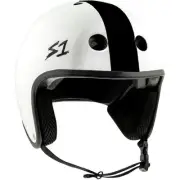 S-One Helmet Retro Lifer XL White Gloss/Black Stripes AJ Nelson