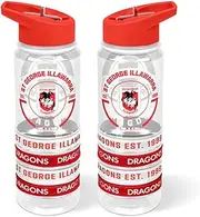 St George Dragons NRL Rugby League Tritan Bottle with Rubber Bands