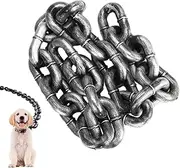 Fake Dog Chain Leashes, Imitates Iron Chains Dog Leashes, Funny Dog Leashes, 2M/6.56 Ft Waterproof Outdoor Training Leashes for Puppy Big Dog