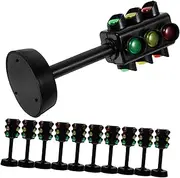 Vaguelly 12pcs Educational Traffic Signal Light Interactive Crosswalk Model for Early Learning Development for Imaginative Play and Creative Learning