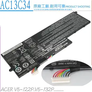 ACER AC13C34 電池(原廠)-宏碁 E-11，E3-111，E3-112，MS2377，ES1-420，ES1， 3UF426080-1，KT.00303.005