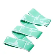 Anyfit Yoga Band Stretcher Neon Green and White Strap Resistance Belt Pilates Exercise Stretcher Fitness Tool