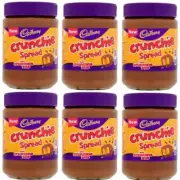 909951 6 x 400G JAR NEW CADBURY CRUNCHIE MILK CHOCOLATE SPREAD W/ HONEYCOMB BITS