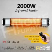 Maxkon Infrared Heater Indoor Outdoor Bar 2000W Carbon Fibre Wall Strip Heater