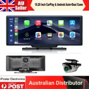 Wireless CarPlay Reversing Camera 10.26" DVR Split Monitor for Truck Trailer RV