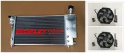 QLD-ALUMINUM RADIATOR FOR PEUGEOT 106 GTI&RALLYE//CITROEN SAXO/VTR 91-01 & FANS