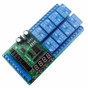 DC 12V 8 Channels Timer Delay Relay Board Time Switch Timing Loop Interlock