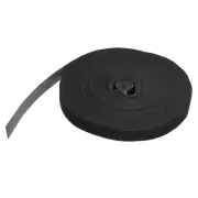 Hook and Loop Straps 0.8 in x 65 Ft, Adjustable Cinch Straps Cable Straps, Black
