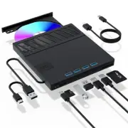 External CD/DVD Drive for Laptop – 7-in-1USB Portable CD/DVD Player Burner, H...