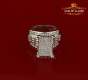 925 Sterling White 5.82ct Cubic Zirconia Silver Cinderella Ring size 7