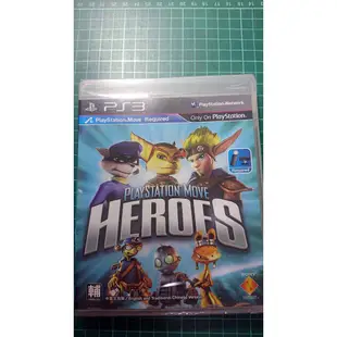 全新未拆封 PS3 PLAYSTATION MOVE HEROES 片況佳光碟無刮痕 支援MOVE