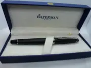 Waterman Expert 3 Ballpoint Pen Black & Silver New In Box S0951880 matte blk