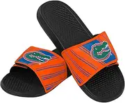 FOCO Men's NCAA College Team Logo Shower Sport Legacy Slide Flip Flop Sandals Florida Velcro Small