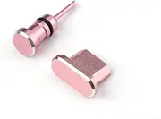 UTHCLO 2pcs Earphone Jack Micro USB Port Dust Plugs for Edge Honor Durable with Carrying Case Stylish Rose Gold Design