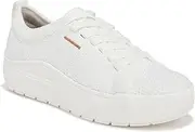 [Dr. Scholl's] Shoes Women's Time Off Knit Lace Up Sneaker, White Knit, 10