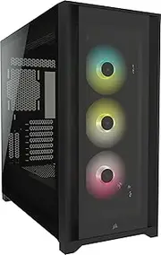 Corsair iCUE 5000X RGB ATX Mid Tower Computer Case with Tempered Glass - Black