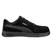 Puma Men's 640305 Iconic Suede Low Composite Safety Toe Metal Free Work Shoes