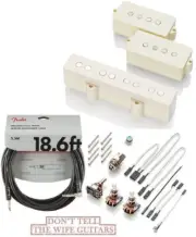 EMG Geezer Butler GZR PJHZ IVORY P & J Bass Passive Pickup Set ( FENDER 18FT )