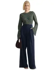 [Oxford] Madeline Top in Blue