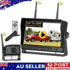 7" Digital Wireless Quad DVR Monitor Car Backup Reversing Camera for Truck Van