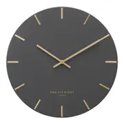 LUCA Charcoal 60cm Silent Wall Clock