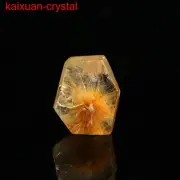 6Ct 100% Natural Rutile Flowers & Phantom Quartz Crystal Pendant Polished --152