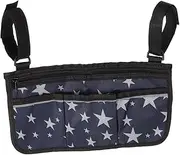 Wheelchair Bag Armrest Storage Organizer for Wheelchair Accessories Lightweight and Easy to Install Capacity Pockets for Keys Phones and Medications for Seniors and Mobility