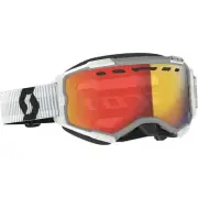 Scott Fury Snow Cross Goggles - White/Red with LS Red Chrome Lens 278604-0002341
