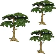 3pcs Ornaments Artificial Plants Outdoor Scatter Ferns Small Fake Plant Outdoors Succulents Greenery Mixed Model Tree Gauge Trees Air Fake Tree Simulation Tree Ornament Plastic