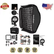 Portable 24x24'' Softbox with Bowens Mount Holder & Honeycomb Grid for Portraits