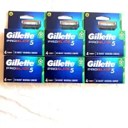 Gillette ProGlide 5 6 X 4 Pack " As Pictured "