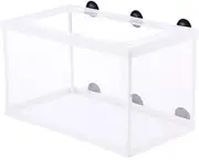 Hohopeti Large Fish Breeder Net for Aquarium Mesh Hatchery Box with Suction Cups for Fry Isolation and Safety for Breeding Weak and Aggressive Fish