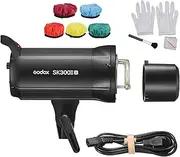 Godox SK300II-V Improved Studio Flash Light 300Ws Power GN58 5600±200K Flash Built-in Wireless 2.4G X System with LED Marking Lamp Bowens Mount Lamp Cover