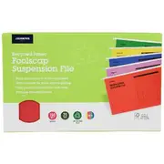 J.Burrows Recycled Foolscap Suspension Files Assorted 25 Pack
